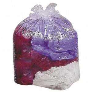 com Trash Can Liner, 31 33 Gallon, .6Mil, 33x39, 250/BX, Clear   BAGS 