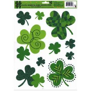  Irish Shamrocks Window Clings 