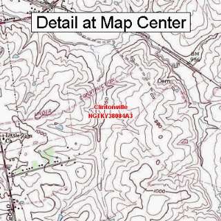 USGS Topographic Quadrangle Map   Clintonville, Kentucky (Folded 