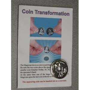  Coin Transformation   Money Close Up Street Magic Toys 