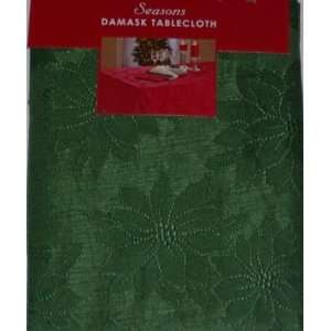   Damask Tablecloth Floral Fabric Table Cloth 52 x 70 
