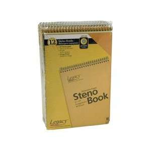  Steno Notebooks, 6 x 9, Green Ruled Paper, Gregg, 60 