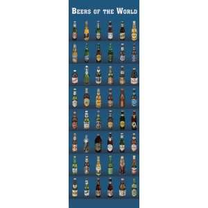  Humour Posters Beers Of The World   Bottles   158x53cm 