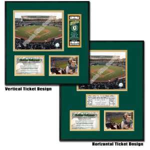  McAfee Coliseum Ticket Frame   Athletics Sports 