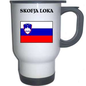  Slovenia   SKOFJA LOKA White Stainless Steel Mug 