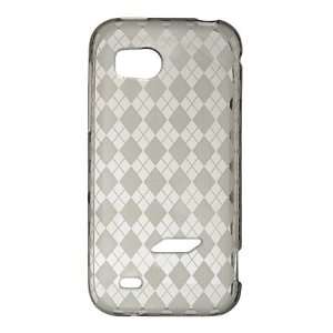 VMG HTC Rezound TPU Skin Case   Smoke Diamond Pattern Design Premium 1 