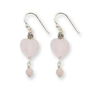 Sterling Silver Rose Quartz Earrings QE2272 Jewelry