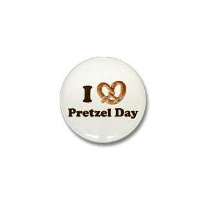  Pretzel Day Funny Mini Button by  Patio, Lawn 