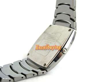 Mens Fashion Silver Tungsten Steel Quartz Watch 6231S  