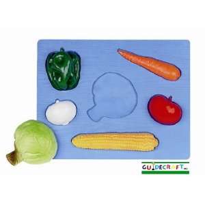  3 D Food Puzzles  Vegetables  Guidecraft Toys & Games