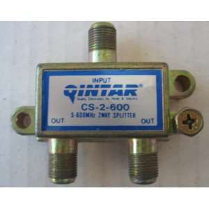    Qintar CS 2 600 5 600MHz 2 way Coaxial Splitter Electronics