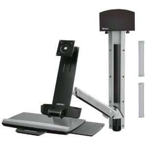  ERGOTRON STYLEVIEW SIT STAND COMBO SYSTEM WITH SMALL CPU 