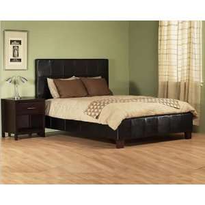  Upholstered Milano Leather Low Profile Platform Bed