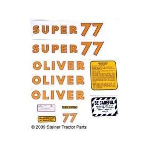  OLIVER SUPER 77 MYLAR DECAL SET Automotive