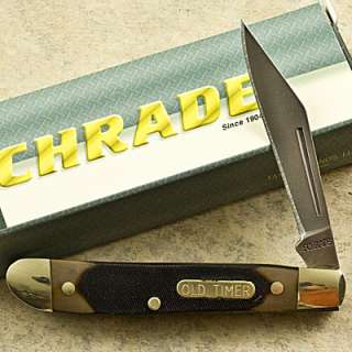 SCHRADE Old Timer Delrin PAL Folding Pocket Knife 12OT Brown Sawcut 