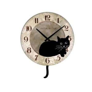 Cat clock w/ pendulum by Ashton Sutton