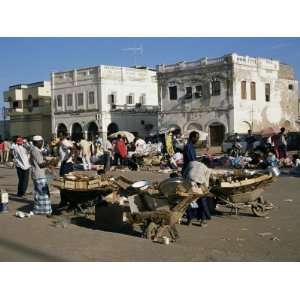  Outdoor Bazaar Scene, Djibouti City, Djibouti, Africa 