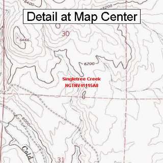  USGS Topographic Quadrangle Map   Singletree Creek, Nevada 