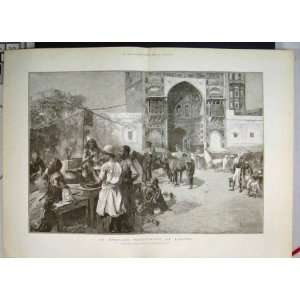  1889 Open Air Restaurant At Lahore Weeks Paris Print