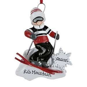  Personalized Skier with Goggles   Boy Child Christmas 