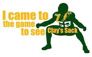 CLAY MATHEWS SACK Packers Game Football T Shirt SMALL  