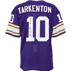  Fran Tarkenton Signed Purple t/b Jersey w/HOF86 