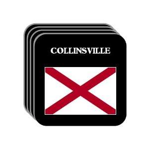  US State Flag   COLLINSVILLE, Alabama (AL) Set of 4 Mini 
