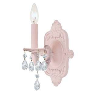 Crystorama 5021 BH GTS Paris Flea Market 1 Light Wall Sconce in Blush