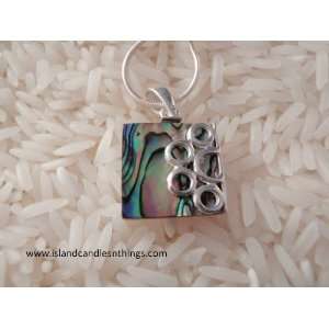  Sterling Silver Abalone Pendant Jewelry 
