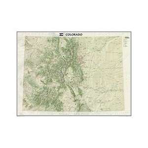   Geographic Maps RE01020400 Colorado State Wall Map Tubed Toys & Games