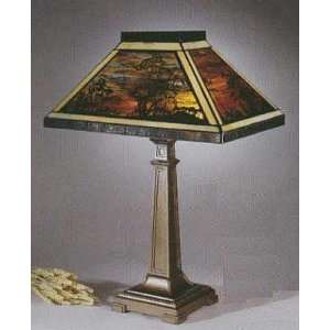  Silhouette Stained Glass Table Lamp