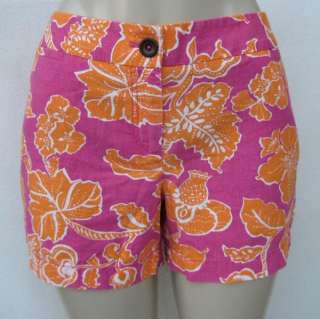 NWT NEW Ann Taylor LOFT Floral Linen blend Shorts Sz 12  