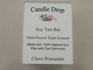 Clove Pomander Candle Drop Soy Tart Bars Buy 2 Get 1 Free 18 Tarts Lot 