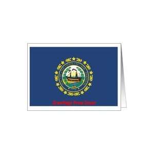  New Hampshire   City of Dover   Flag   Souvenir Card Card 