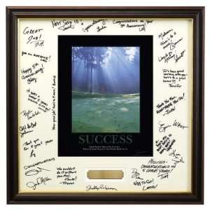  Successories Success Morning Green Framed Signature 