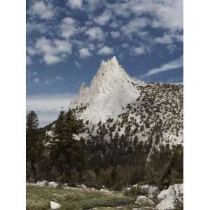 View of Cathedral Peak in the Sierra Nevada Mountains Photographic 