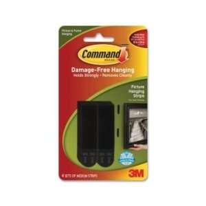 Command Medium Adhesive Picture Hanging Strips   Black   MMM17201BLK 