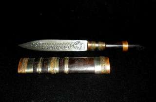   Amulet 5 inches Mini Wood Carved Magic Knife     