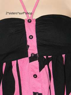 NEW FOX RACING Hot Pink Tube Top Dress Shirt Sz M  