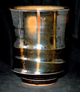 Marked Malcolm Davis Pottery Shino Yunomi Tea Cup  