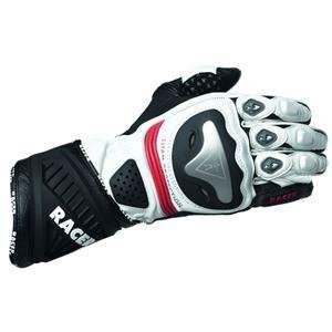  Racer Sicuro Leather Gloves   Large/Red/White Automotive