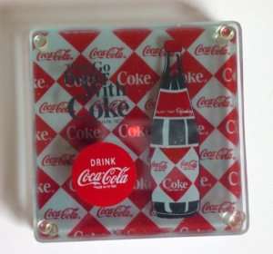 Coca Cola Retro Design Stackable Glass Drink Coasters  