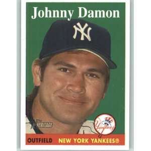  2007 Topps Heritage #140 Johnny Damon SP   New York 