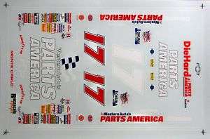 17 Darrell Waltrip 1997 Parts America Budweiser Scheme  