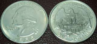   1865 George Washington Silver Dollar Magic / Trick coin  