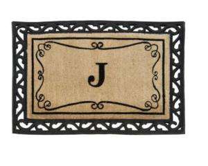 Monogrammed Welcome Mat w/Removable Insert Valerie Hill  