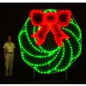 Lighted Holiday Display 1503 LED Commercial Wreath   C7 LED Lights