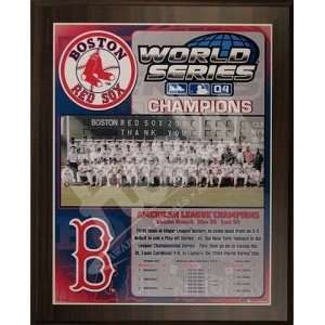 Boston Red Sox Healy Plaque   2004 World Series Champs  