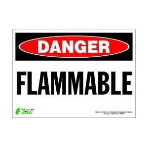 Danger Sign,10 X 14in,r And Bk/wht,flmb   ZING  Industrial 