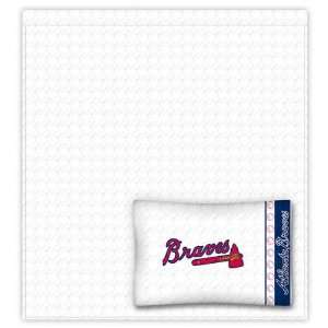  Atlanta Braves Sheet Set   Full Bed
